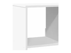 Estantería de madera de ingeniería blanca 100x33x125,5 cm