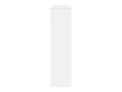 Estantería de madera de ingeniería blanca 100x33x125,5 cm