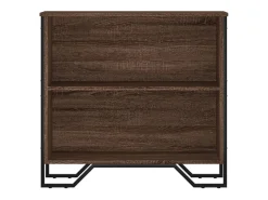 Estantería de madera de ingeniería marrón roble 80x31x74,5 cm