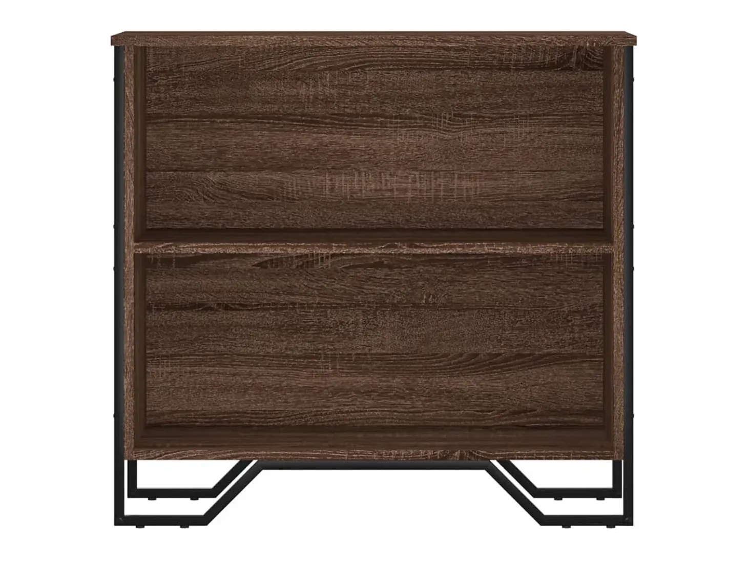 Estantería de madera de ingeniería marrón roble 80x31x74,5 cm