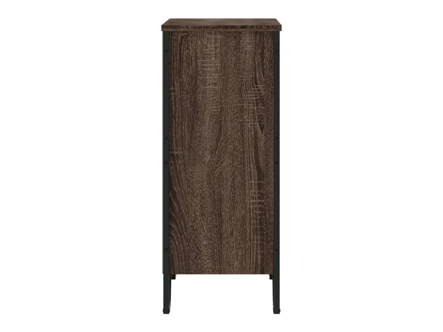 Estantería de madera de ingeniería marrón roble 80x31x74,5 cm