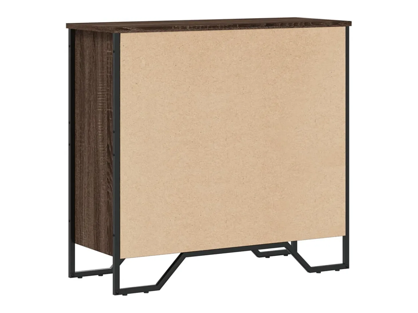 Estantería de madera de ingeniería marrón roble 80x31x74,5 cm