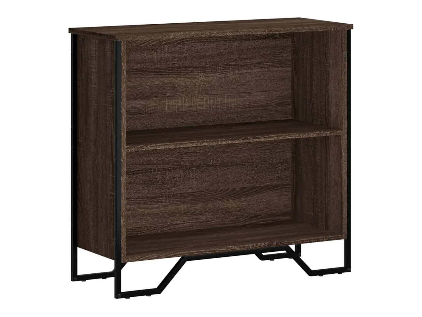 Estantería de madera de ingeniería marrón roble 80x31x74,5 cm