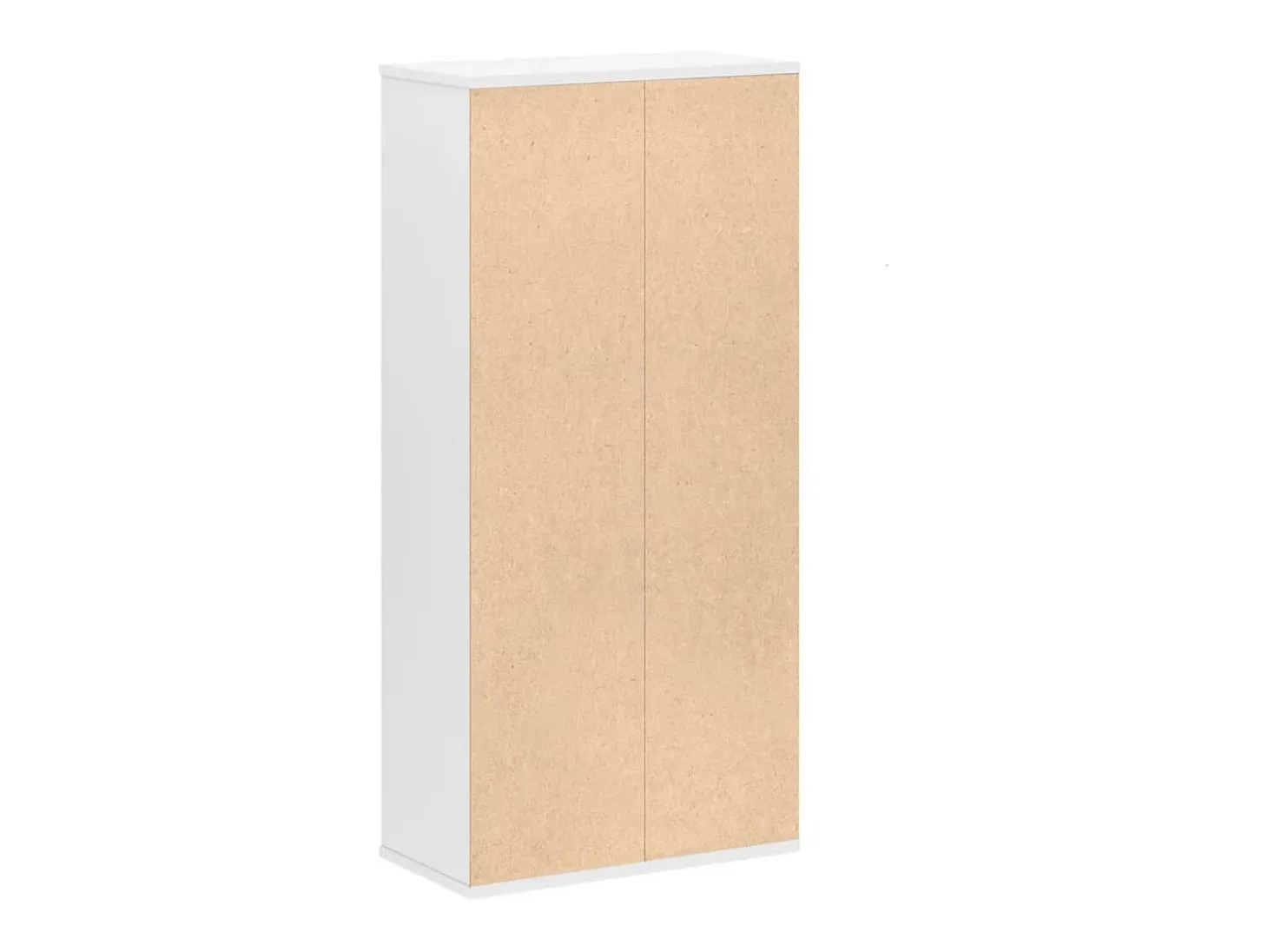Estantería de madera de ingeniería blanca 50x25x105 cm