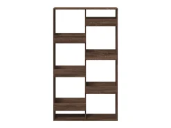 Estantería de madera de ingeniería marrón roble 100x33x175 cm
