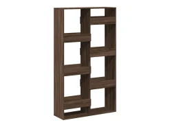 Estantería de madera de ingeniería marrón roble 100x33x175 cm