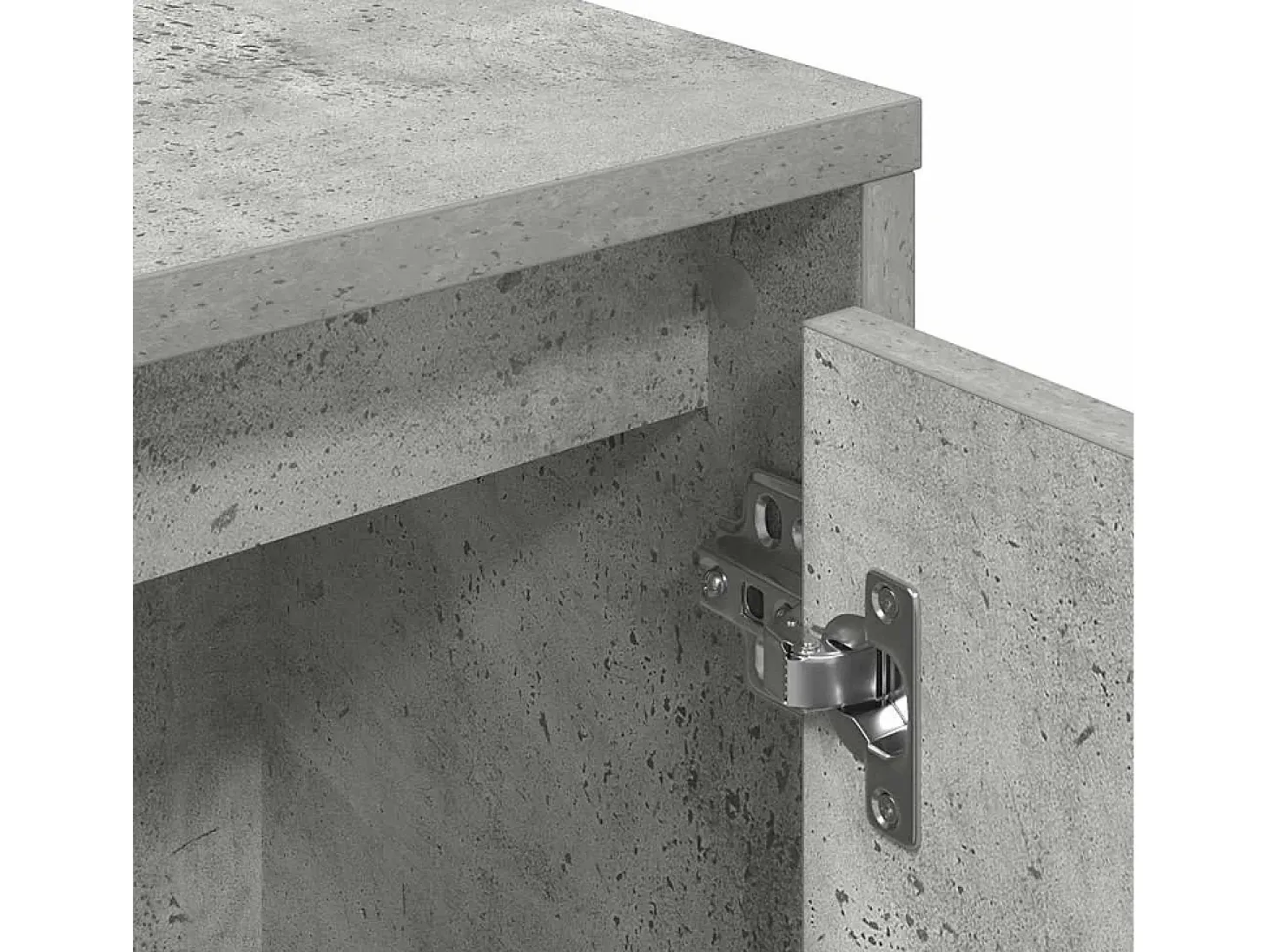 Estantería de madera de ingeniería gris hormigón 89x24x101,5 cm