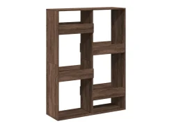 Estantería de madera de ingeniería marrón roble 100x33x135 cm