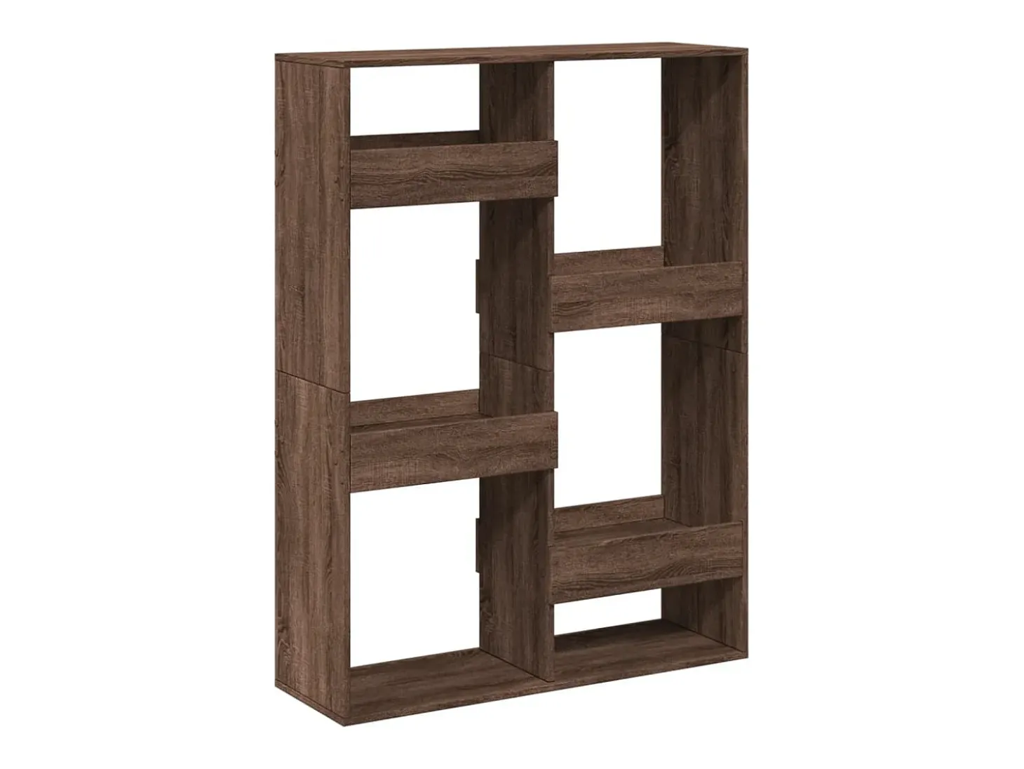 Estantería de madera de ingeniería marrón roble 100x33x135 cm