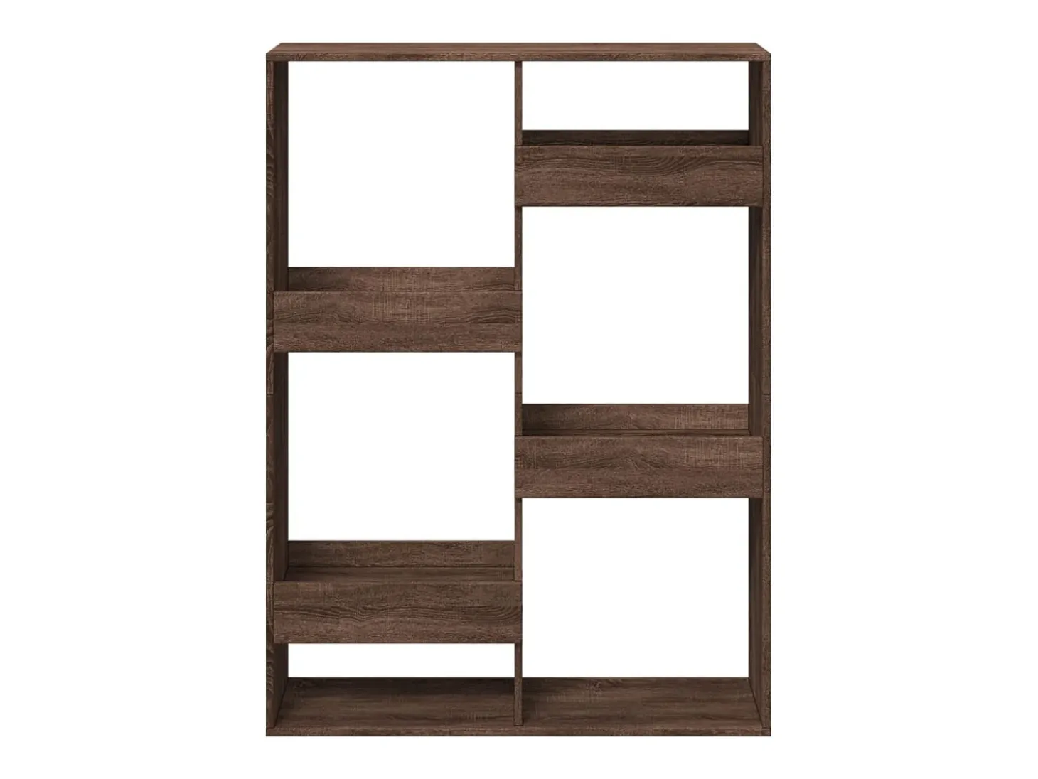 Estantería de madera de ingeniería marrón roble 100x33x135 cm