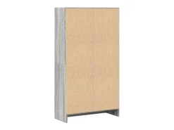 Estantería de madera de ingeniería gris Sonoma 60x24x109 cm