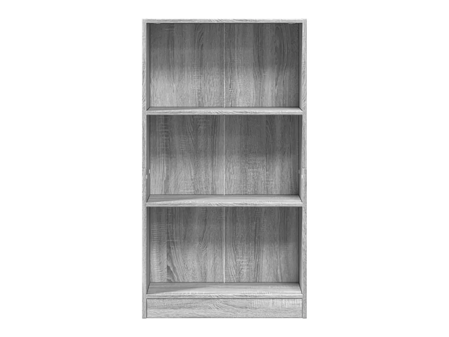 Estantería de madera de ingeniería gris Sonoma 60x24x109 cm