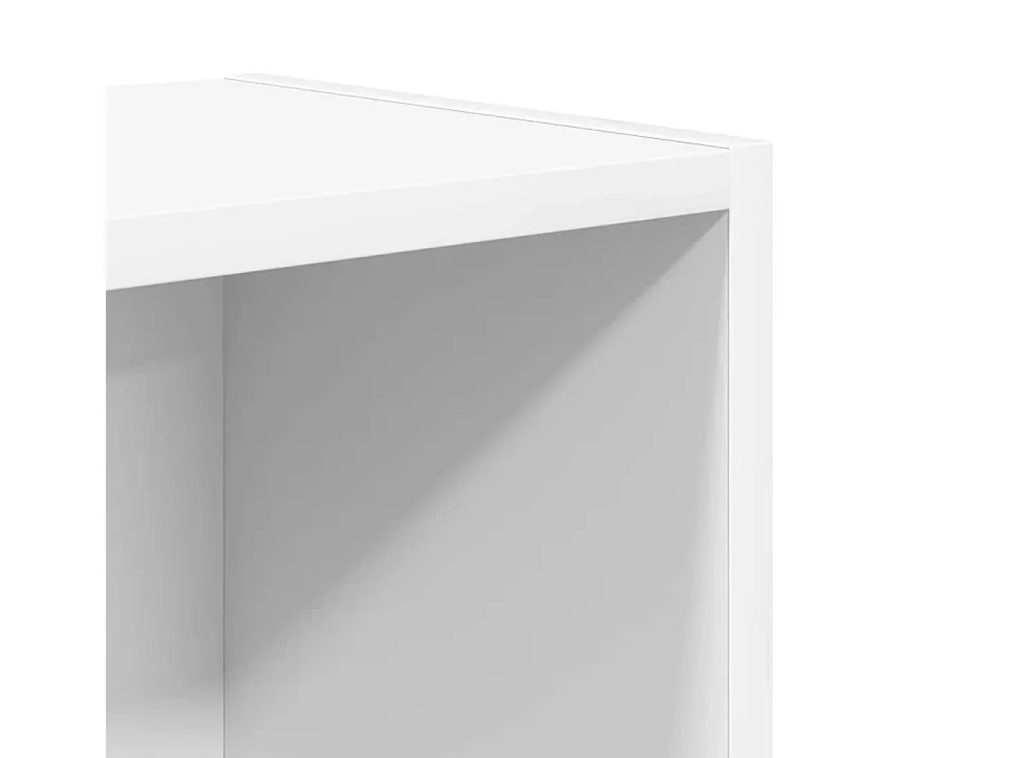 Estantería de madera de ingeniería blanca 31x24x52 cm