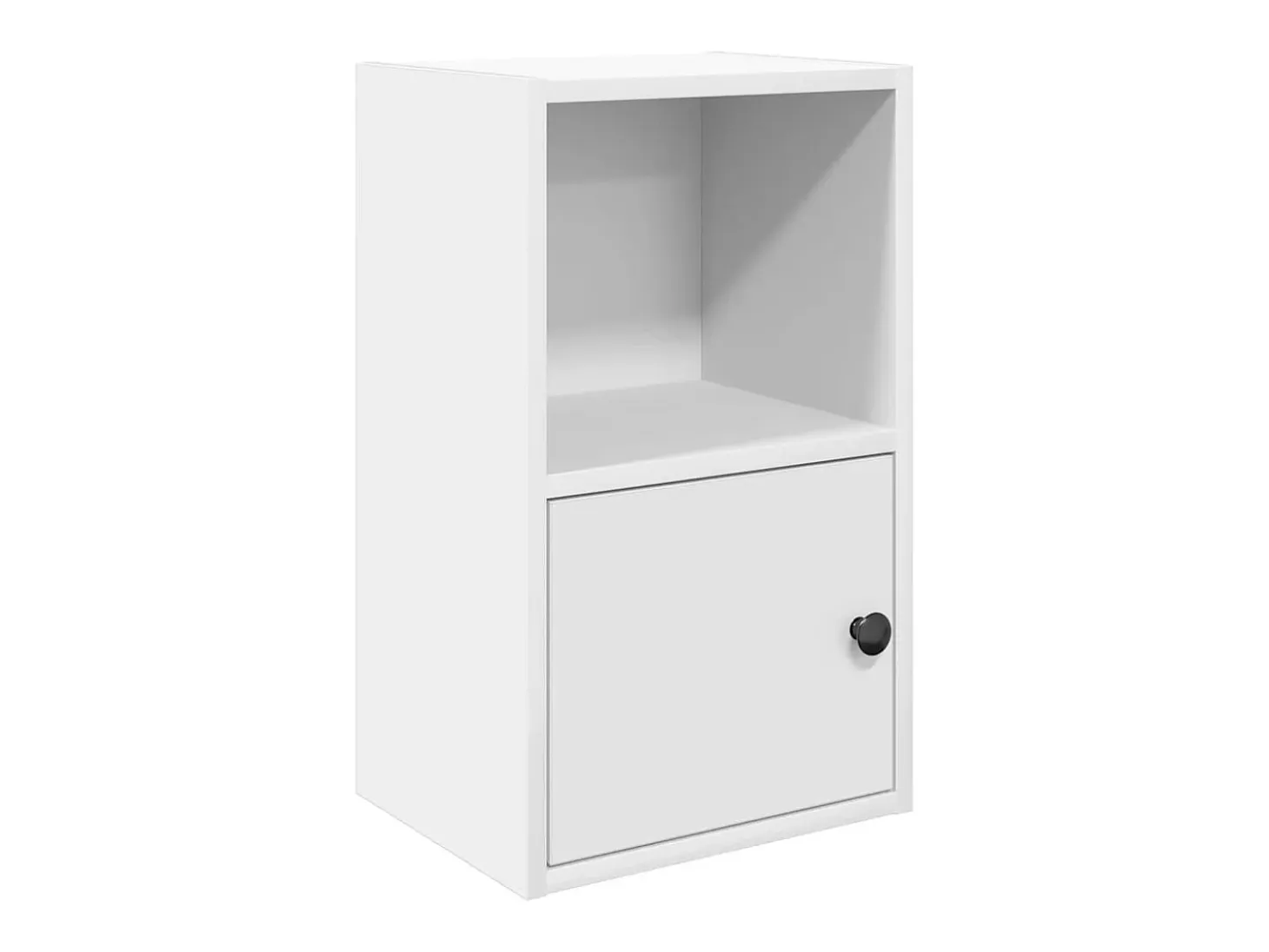 Estantería de madera de ingeniería blanca 31x24x52 cm