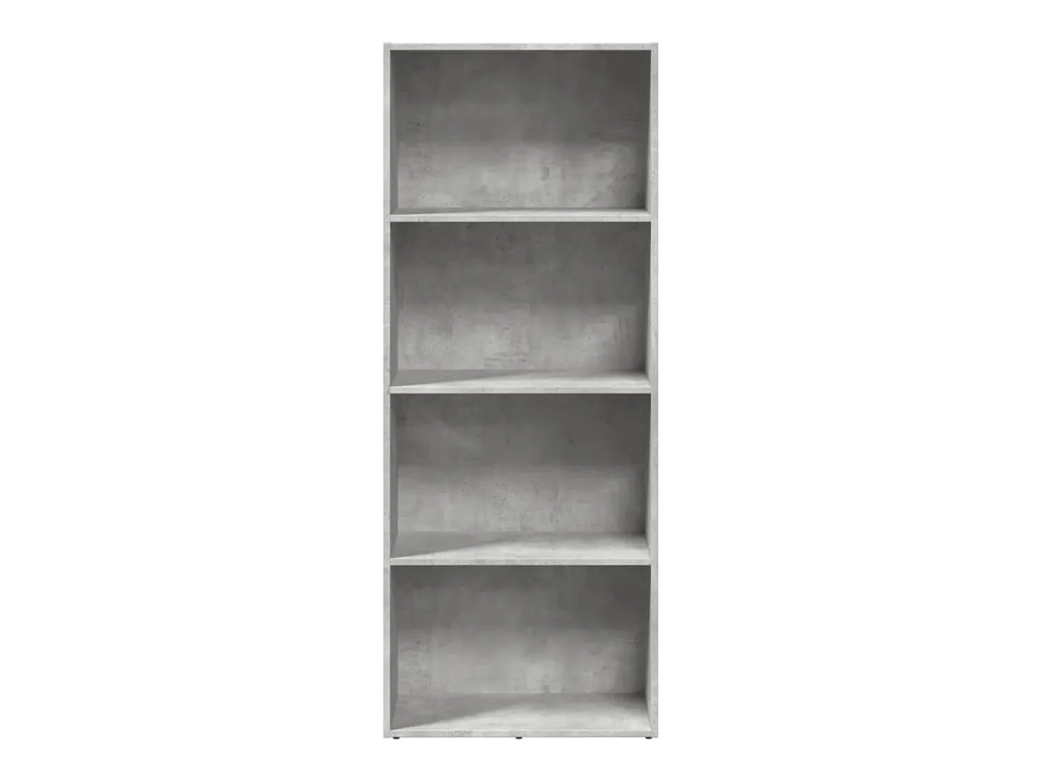 Estantería de madera de ingeniería gris hormigón 60x30x152 cm