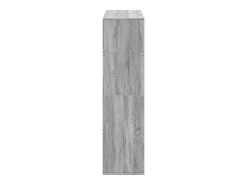 Estantería de madera de ingeniería gris Sonoma 100x33x125,5 cm