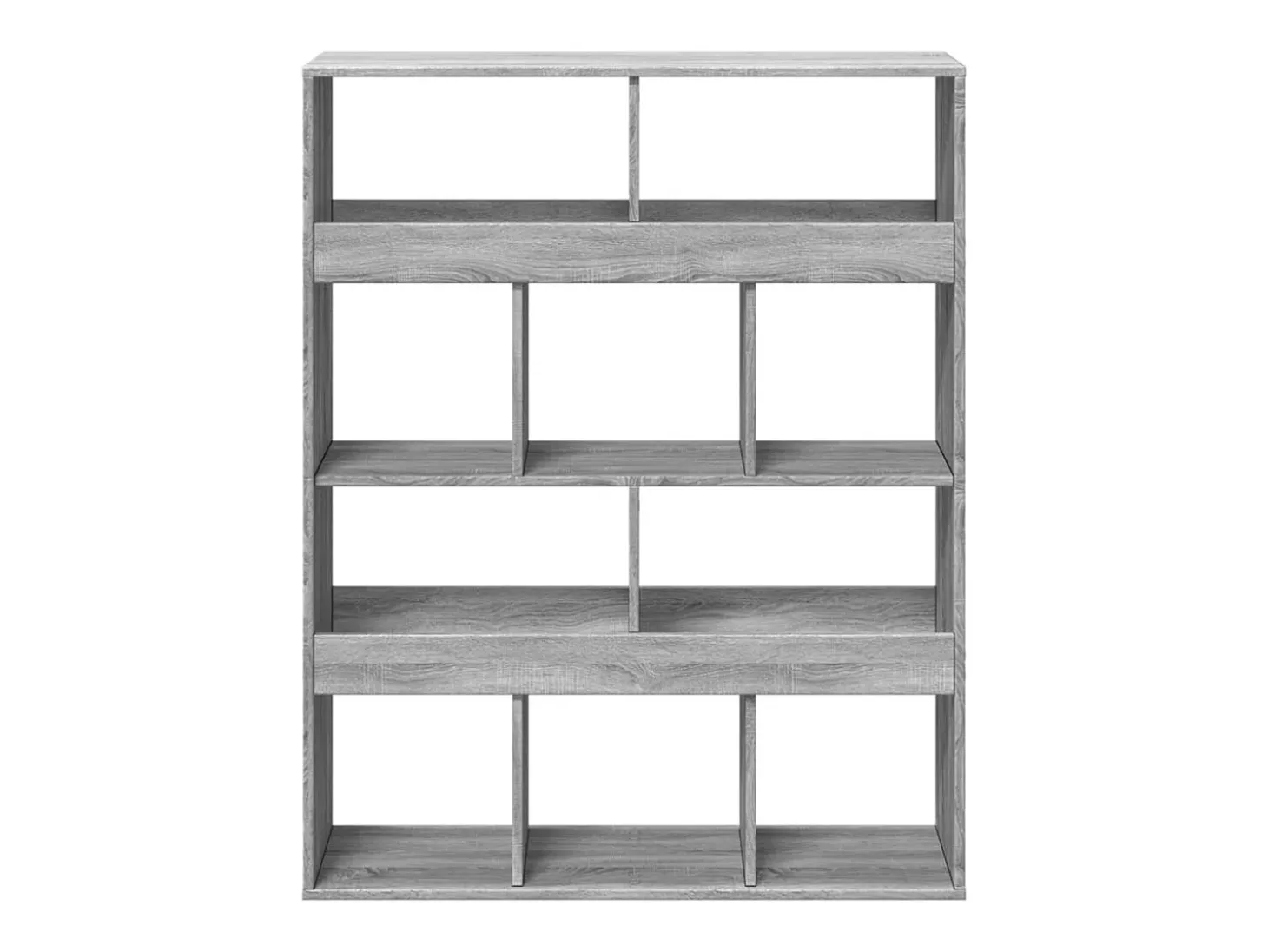 Estantería de madera de ingeniería gris Sonoma 100x33x125,5 cm