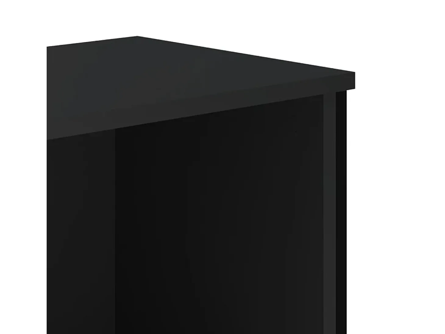Estantería de madera de ingeniería negra 80x31x74,5 cm