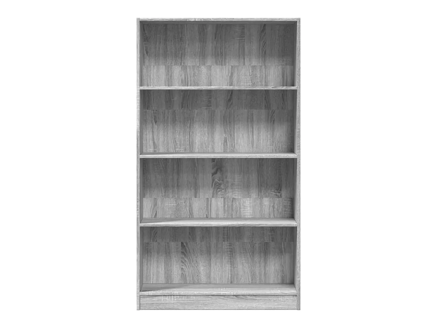 Estantería de madera de ingeniería gris Sonoma 80x24x143 cm