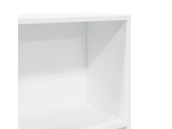 Estantería de madera de ingeniería blanca 40x24x176 cm