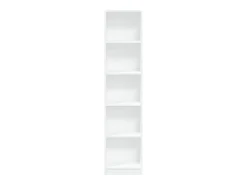 Estantería de madera de ingeniería blanca 40x24x176 cm