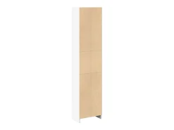 Estantería de madera de ingeniería blanca 40x24x176 cm