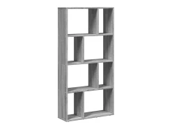 Estantería de madera de ingeniería gris Sonoma 60x20x120 cm