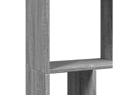 Estantería de madera de ingeniería gris Sonoma 60x20x120 cm