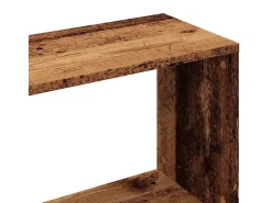 Estantería de madera de ingeniería envejecida 80x24x96 cm
