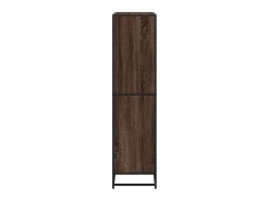 Estantería de madera de ingeniería marrón roble 80,5x35x139 cm