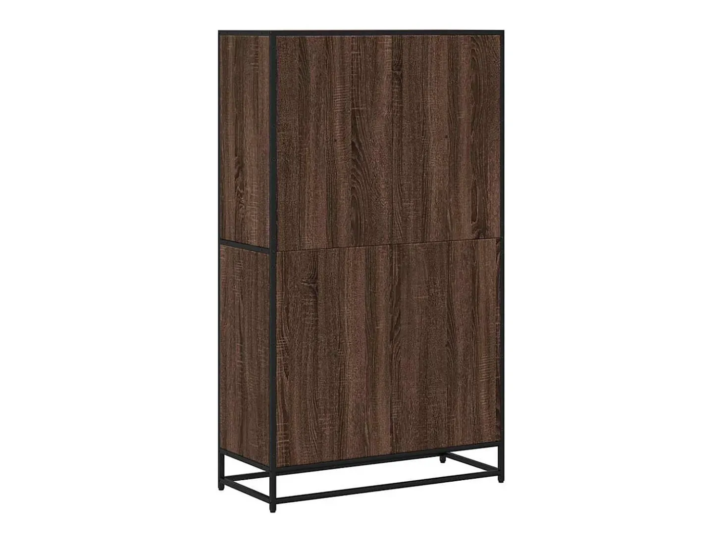 Estantería de madera de ingeniería marrón roble 80,5x35x139 cm