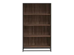 Estantería de madera de ingeniería marrón roble 80,5x35x139 cm