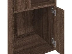 Estantería de madera de ingeniería marrón roble 40x36x189 cm