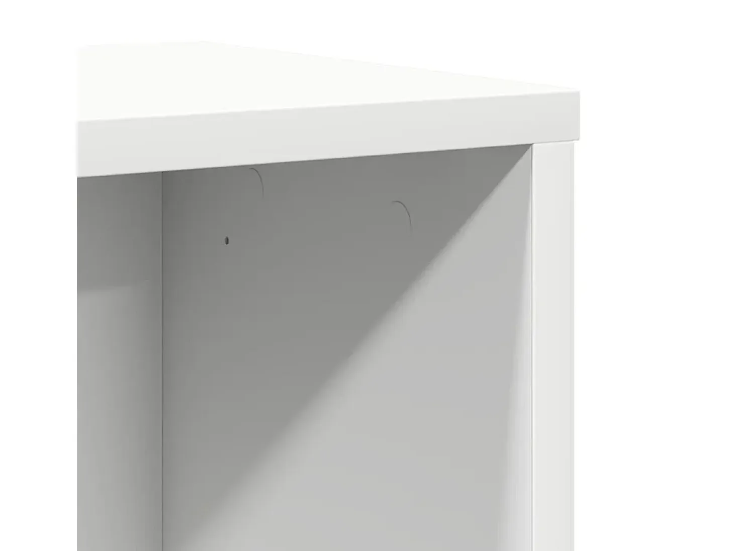 Estantería de madera de ingeniería blanca 60x24x76,5 cm