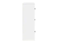Estantería de madera de ingeniería blanca 60x24x76,5 cm