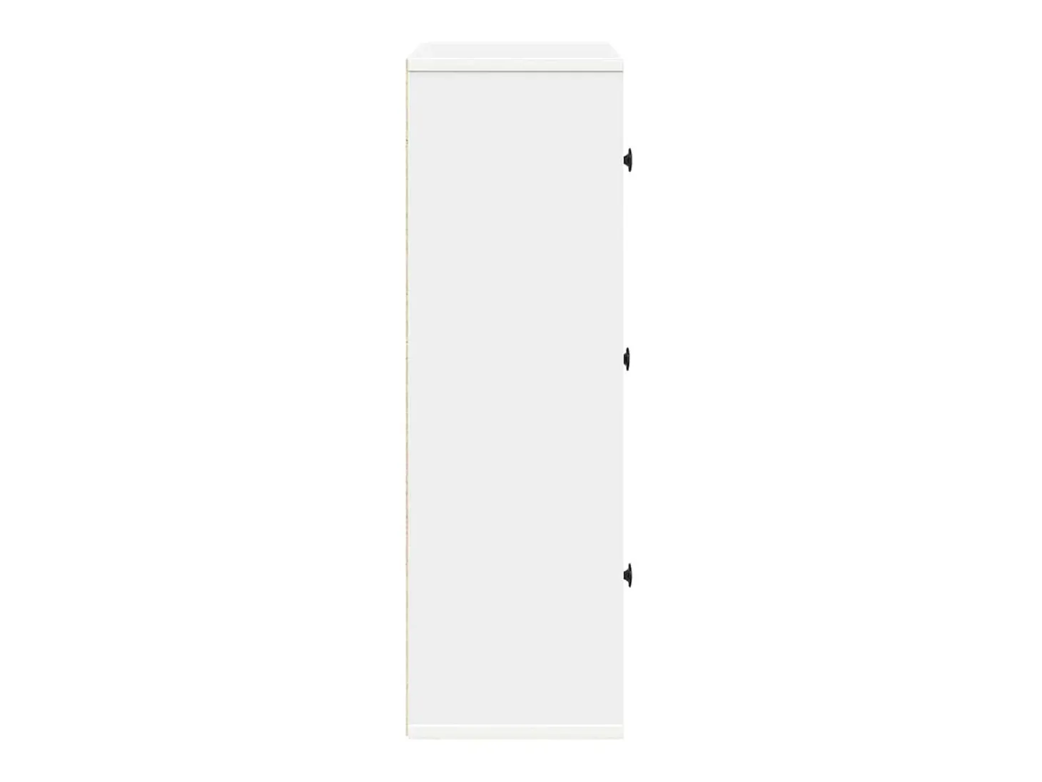 Estantería de madera de ingeniería blanca 60x24x76,5 cm