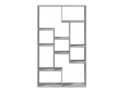 Estantería de madera de ingeniería gris Sonoma 72x20x120 cm
