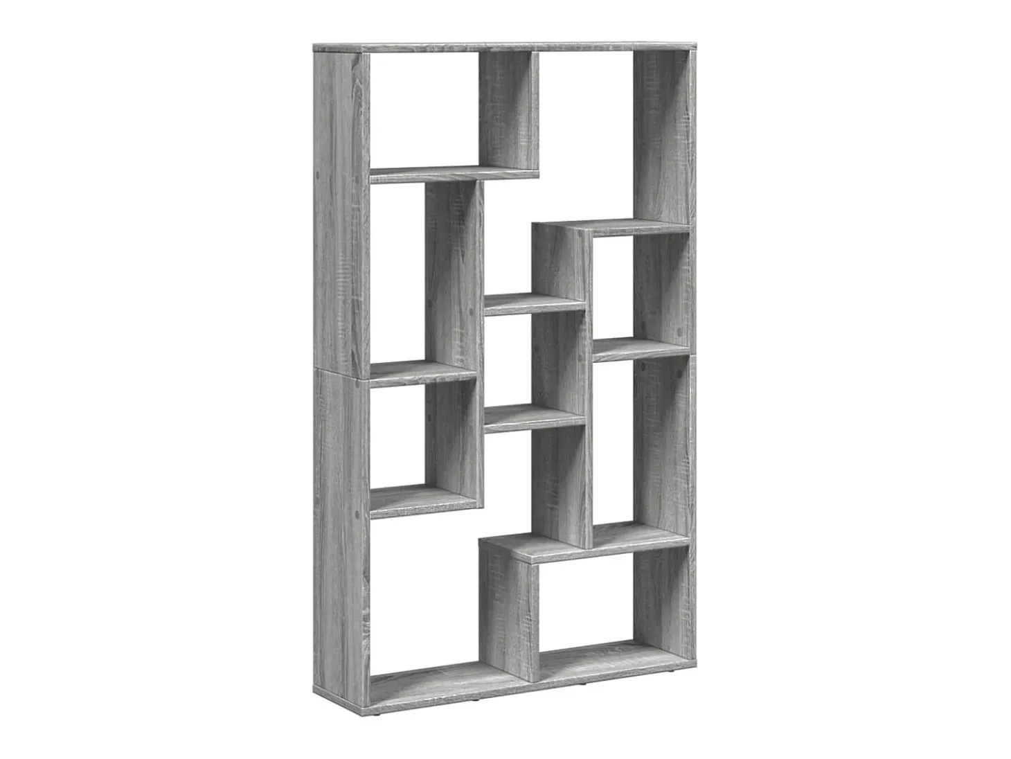 Estantería de madera de ingeniería gris Sonoma 72x20x120 cm