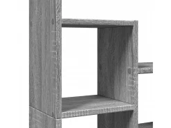 Estantería de madera de ingeniería gris Sonoma 72x20x120 cm