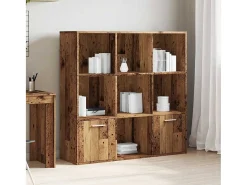Estantería de madera de ingeniería envejecida 98x29x97,5 cm