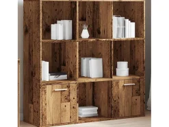 Estantería de madera de ingeniería envejecida 98x29x97,5 cm