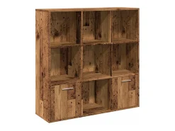 Estantería de madera de ingeniería envejecida 98x29x97,5 cm