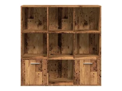 Estantería de madera de ingeniería envejecida 98x29x97,5 cm