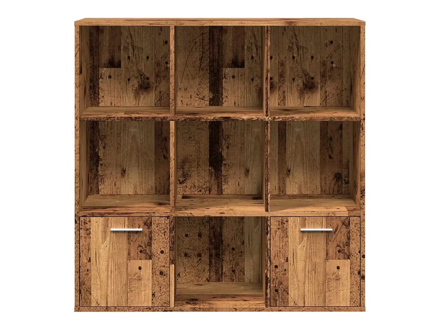 Estantería de madera de ingeniería envejecida 98x29x97,5 cm