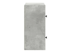 Estantería de madera de ingeniería gris hormigón 40x24x52 cm