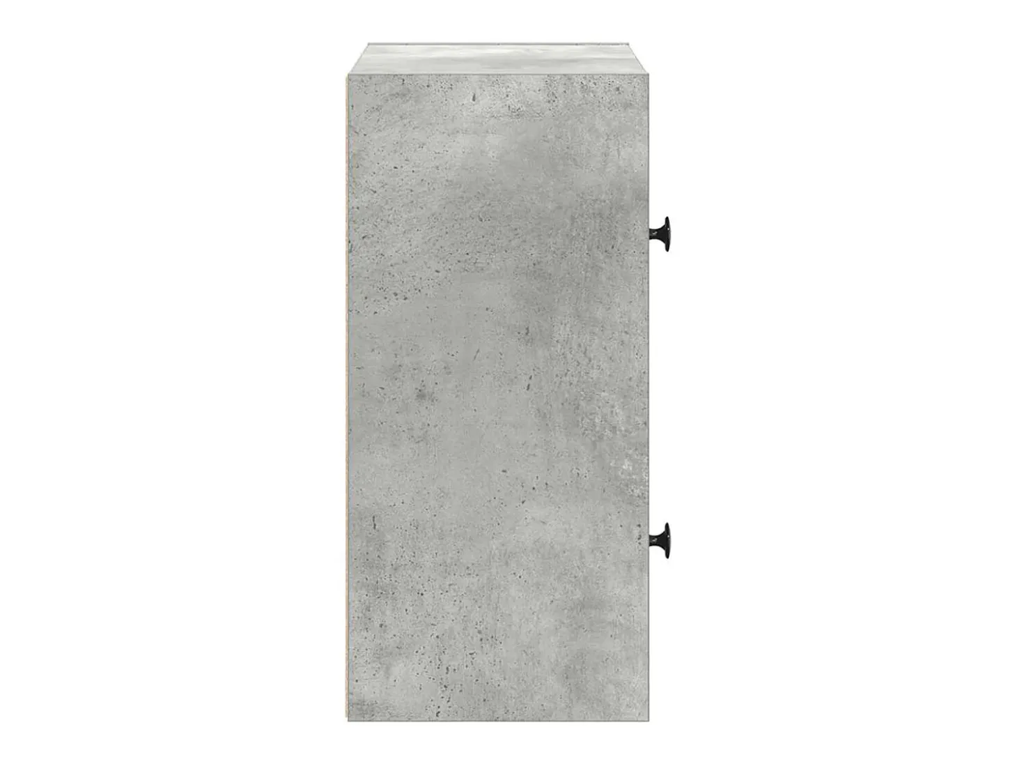 Estantería de madera de ingeniería gris hormigón 40x24x52 cm