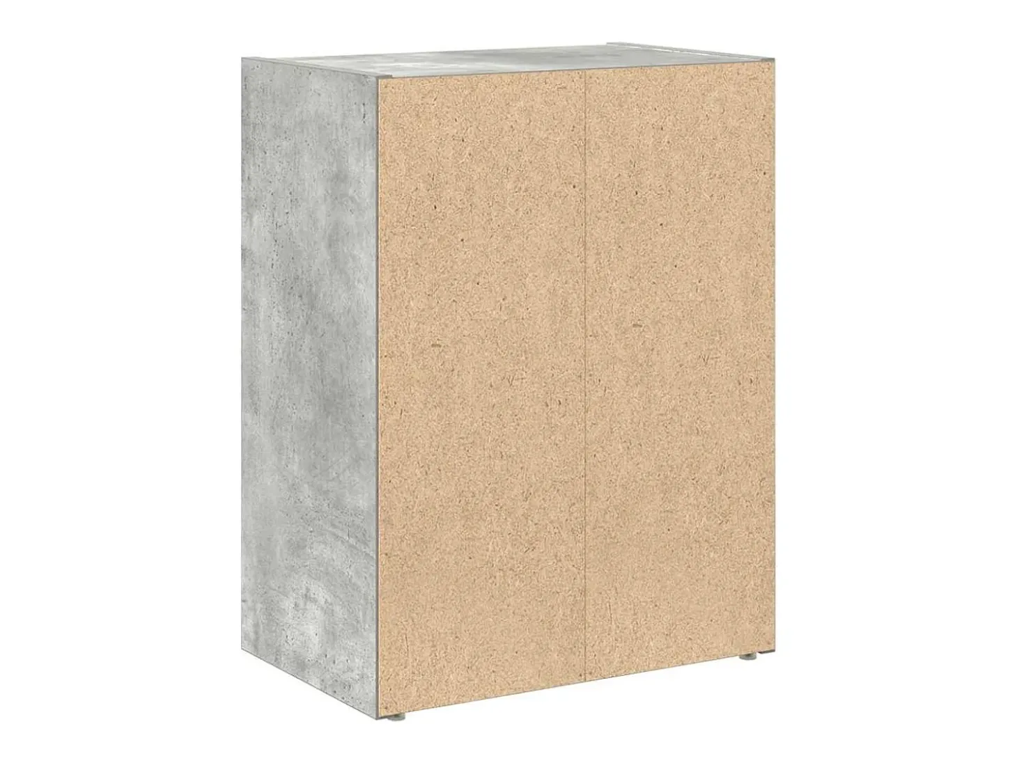 Estantería de madera de ingeniería gris hormigón 40x24x52 cm