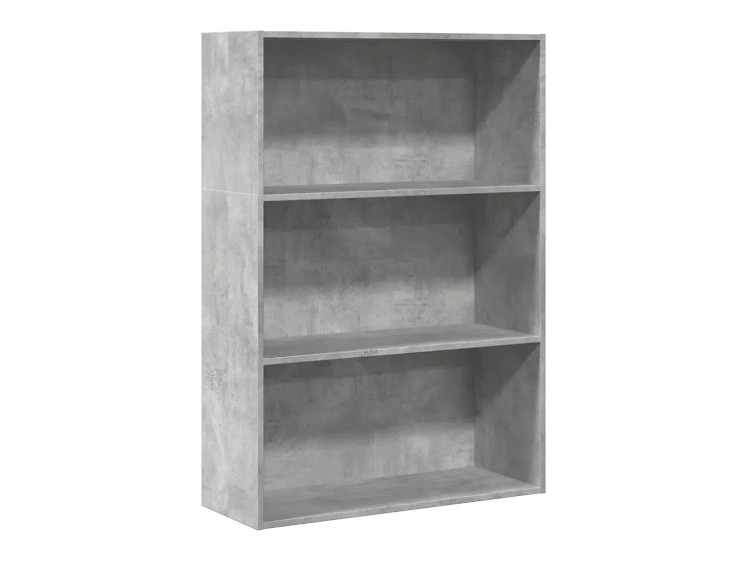 Estantería de madera de ingeniería gris hormigón 80x30x114 cm
