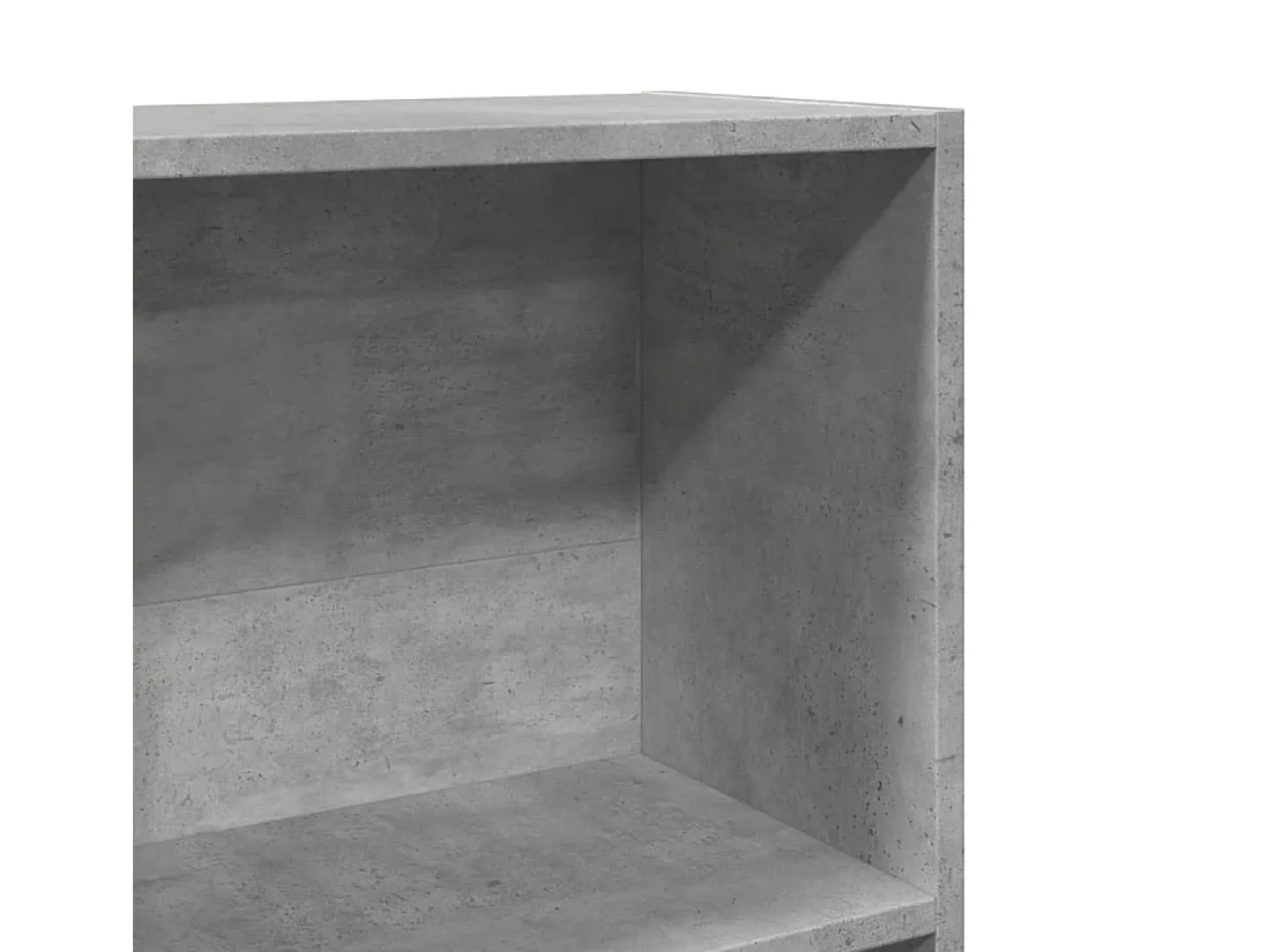 Estantería de madera de ingeniería gris hormigón 80x30x114 cm