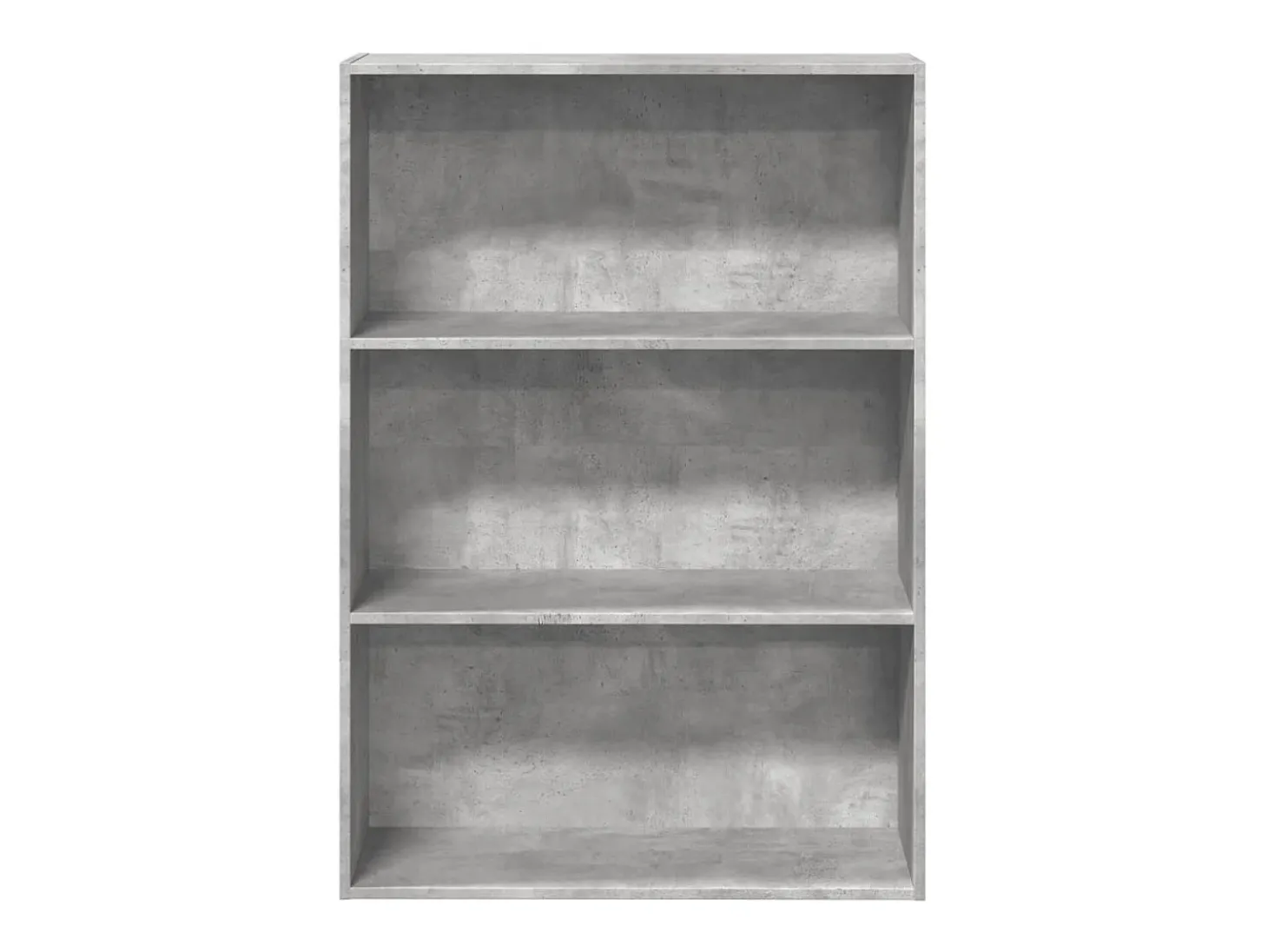 Estantería de madera de ingeniería gris hormigón 80x30x114 cm
